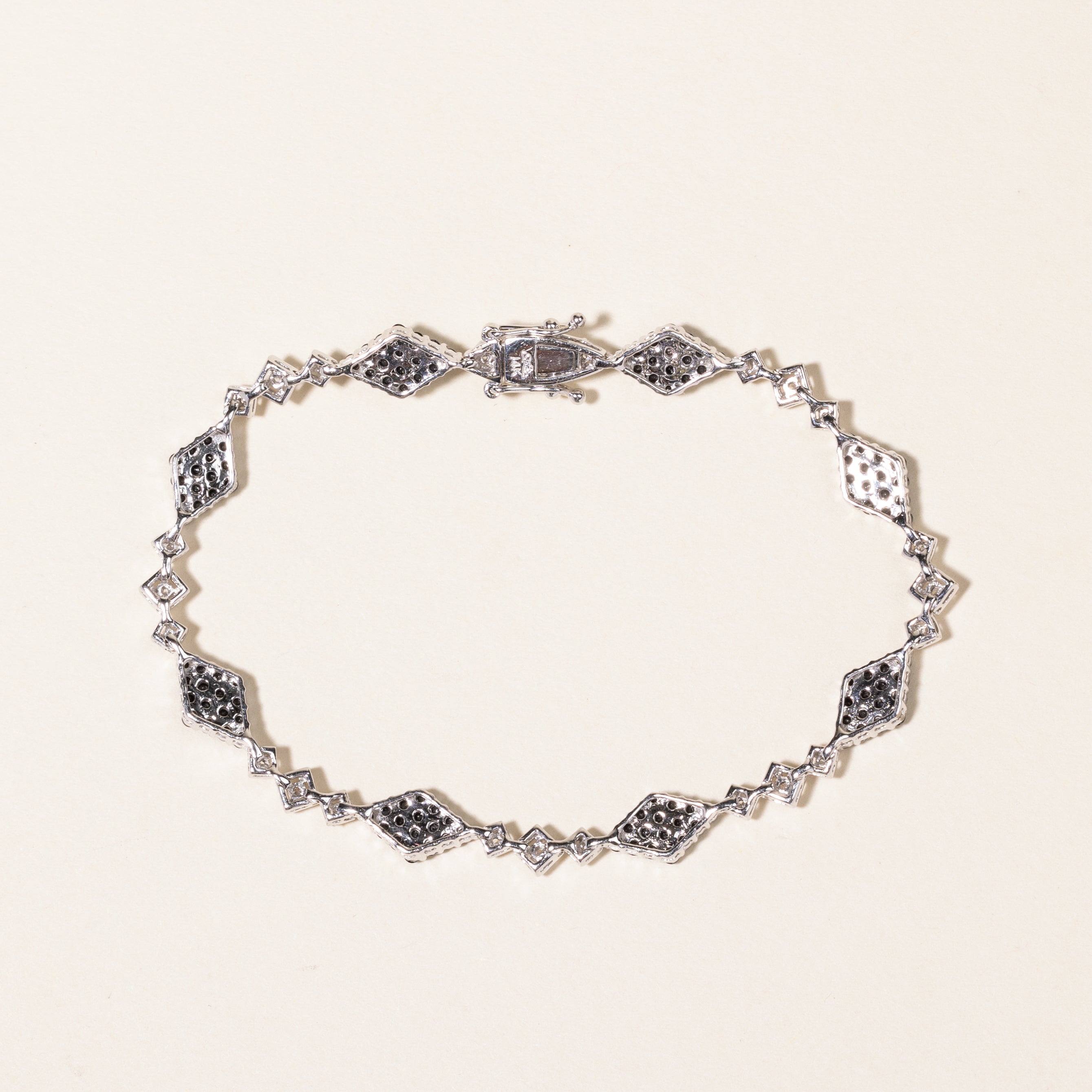 Black & White Diamond Bracelet | 1.54ctw, 0.32ctw | 7.25"