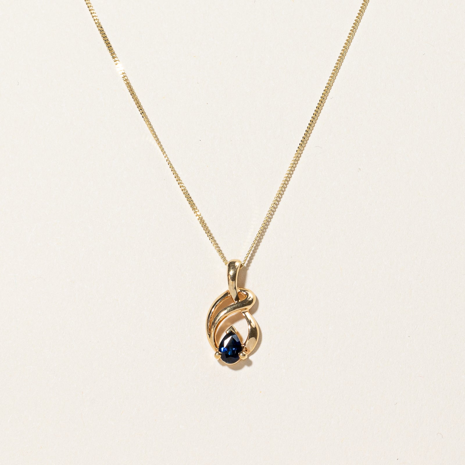 Blue Sapphire Necklace | 0.48ct | 16" |