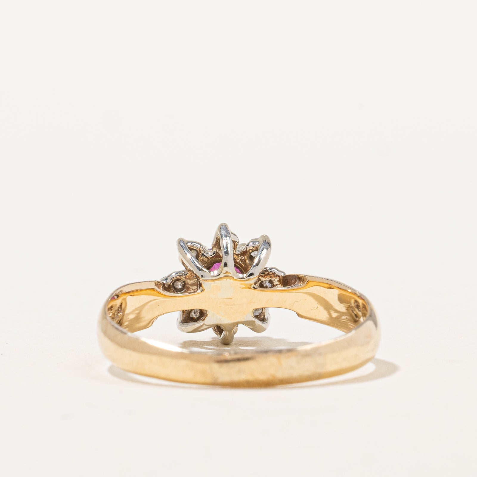 Ruby & Diamond Ring | 0.35ct, 0.08ctw | SZ 5.25 |