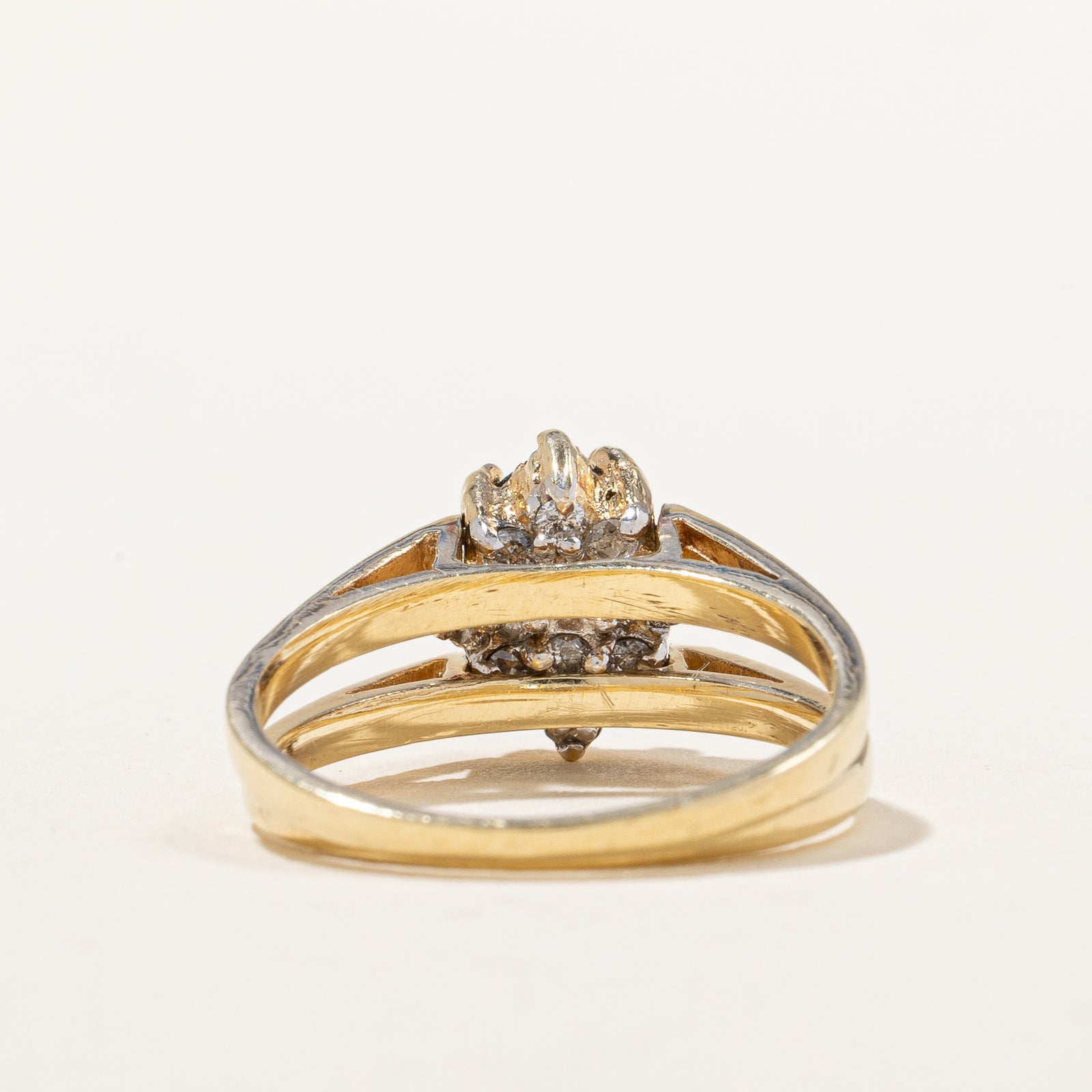 Blue Sapphire & Diamond Reversible Ring | 0.95ctw, 0.38ctw | SZ 7 |