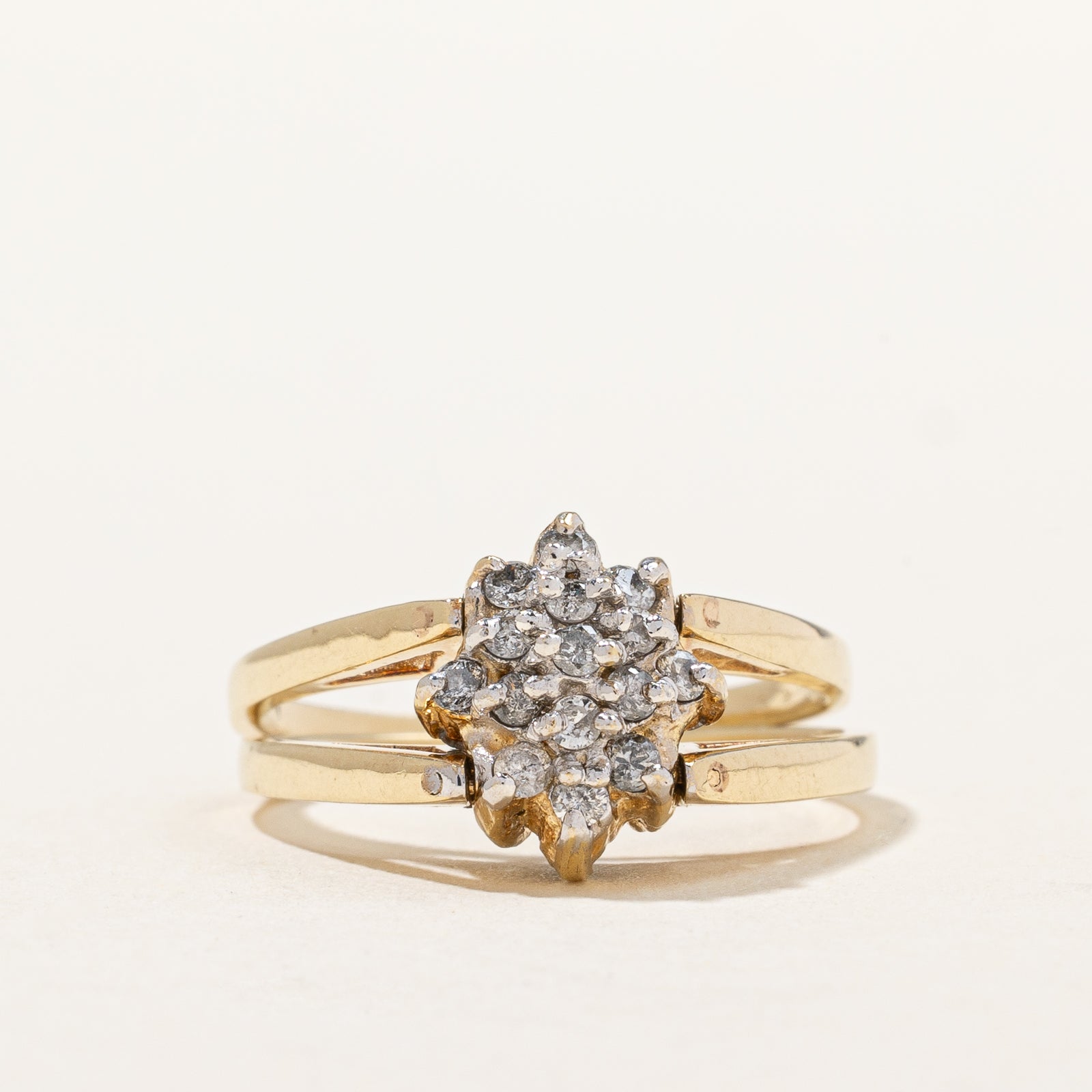 Blue Sapphire & Diamond Reversible Ring | 0.95ctw, 0.38ctw | SZ 7 |