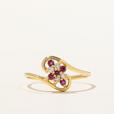 Ruby & Diamond Ring | 0.22ctw, 0.10ctw | SZ 7.75 |