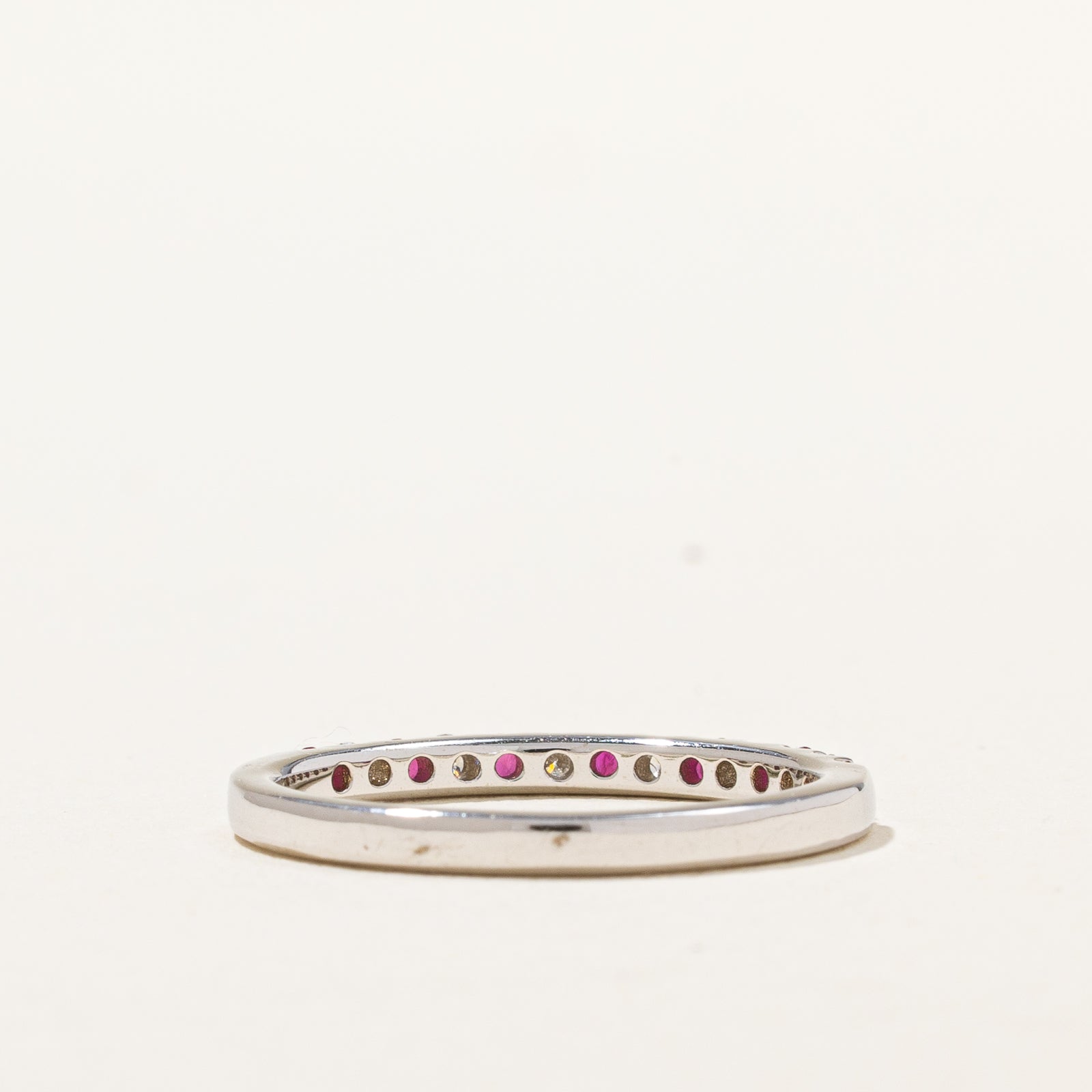 Semi Eternity Ruby & Diamond Band | 0.23ctw, 0.15ctw | SZ 7 |