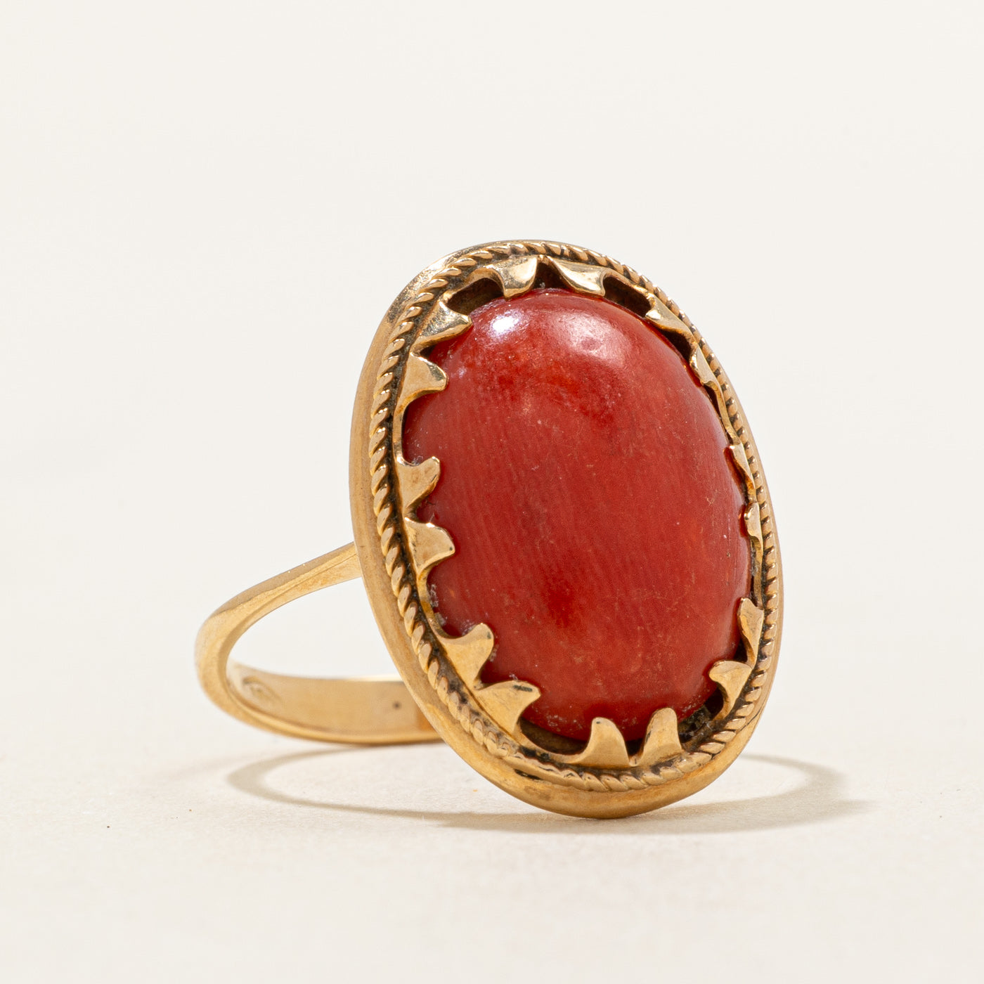 Coral Cocktail Ring | 3.80ct | SZ 7.75 |