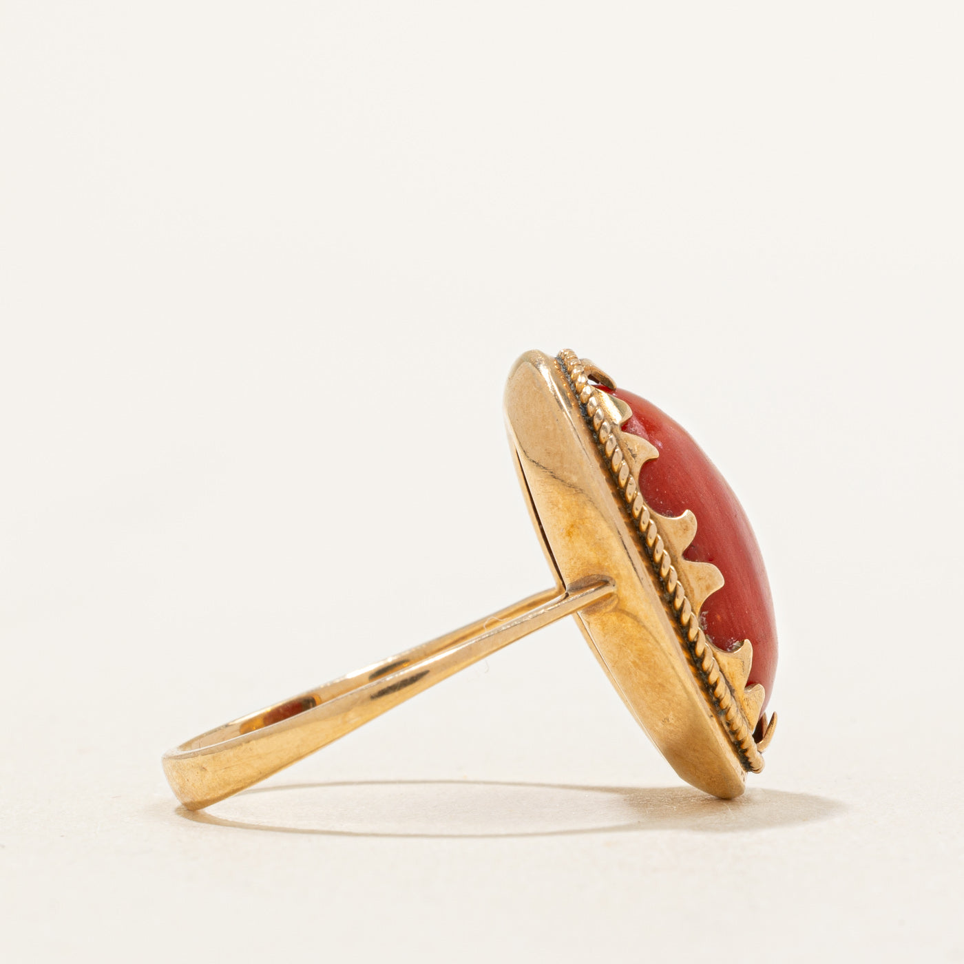 Coral Cocktail Ring | 3.80ct | SZ 7.75 |