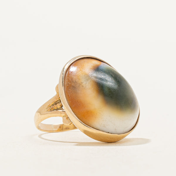 Operculum Shell Cocktail Ring | 14.00ct | SZ 4.25 |