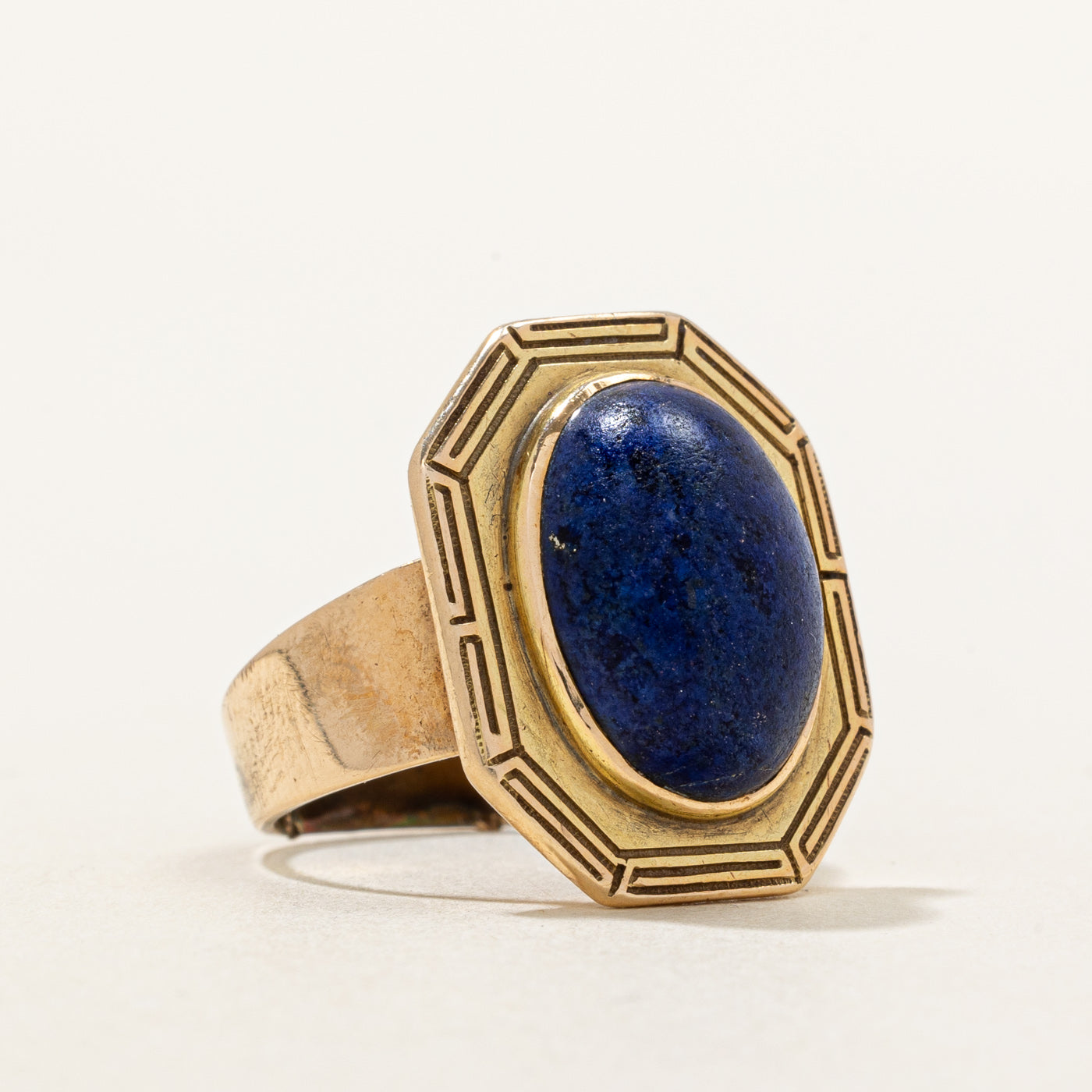 Lapis Lazuli Cocktail Ring | 5.20ct | SZ 4.5 |