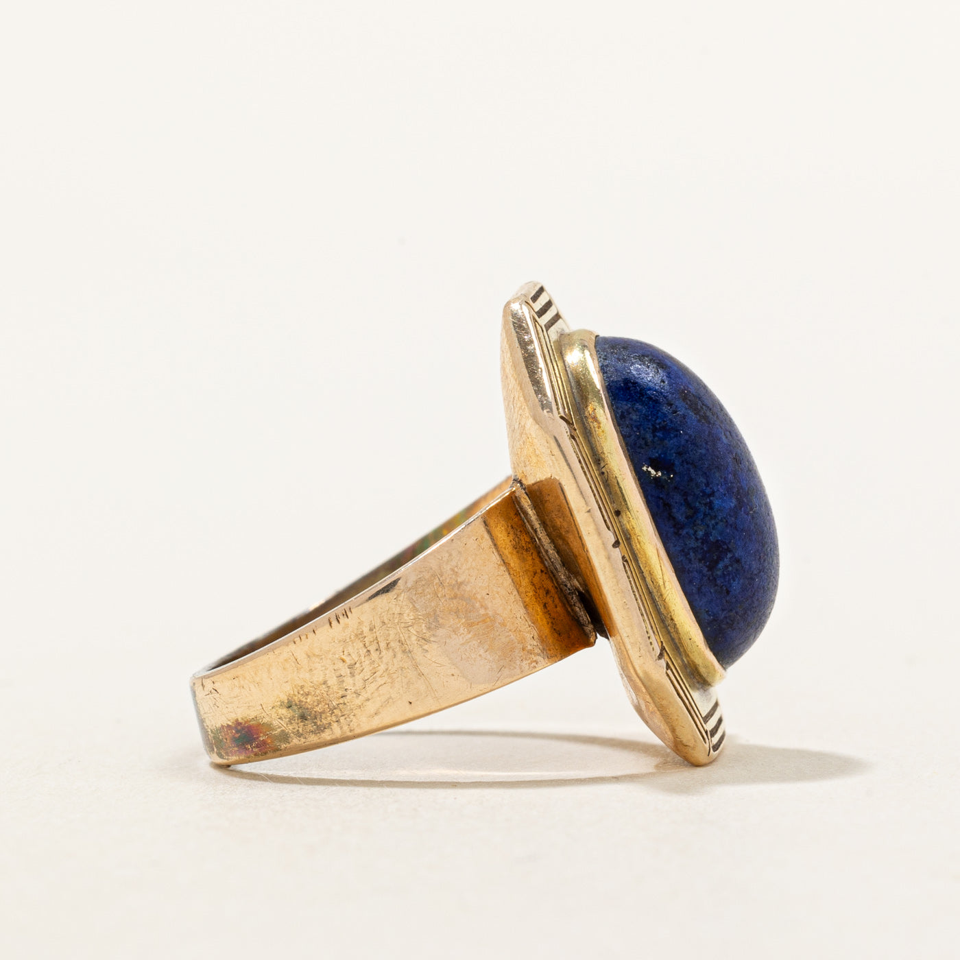 Lapis Lazuli Cocktail Ring | 5.20ct | SZ 4.5 |