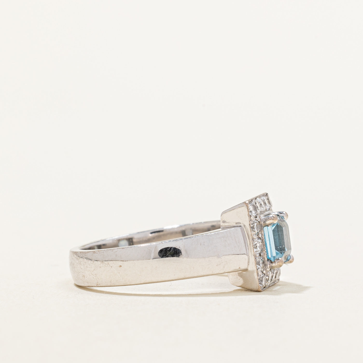 Blue Topaz & Diamond Cocktail Ring | 0.75ct, 0.32ctw | SZ 7.5 |