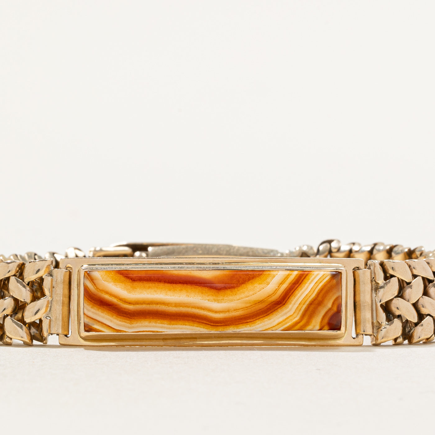 1953 Birmingham Vintage Agate Bracelet | 10.00ct | 8" |