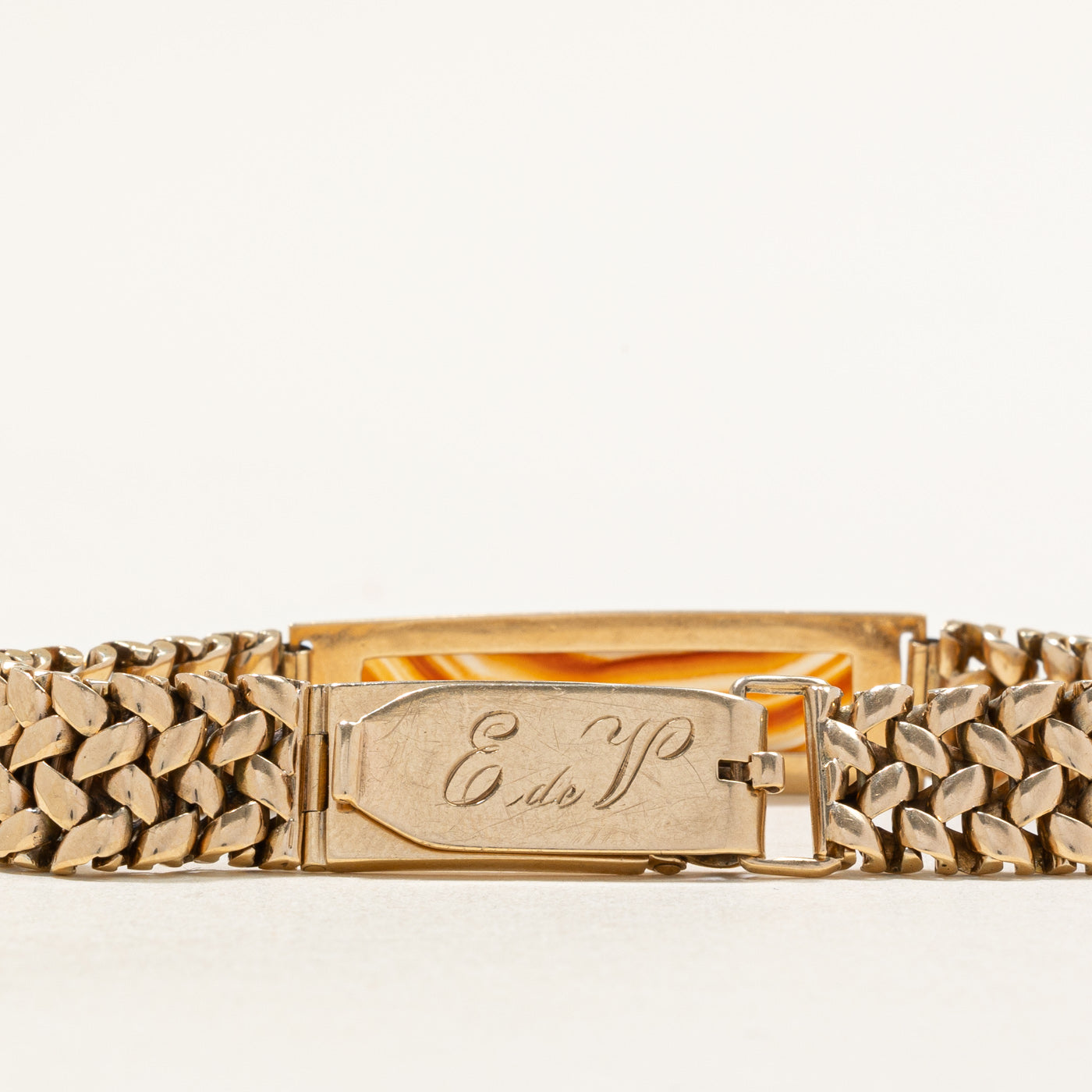 1953 Birmingham Vintage Agate Bracelet | 10.00ct | 8" |