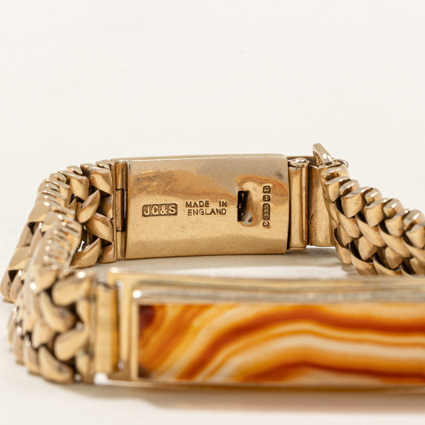 1953 Birmingham Vintage Agate Bracelet | 10.00ct | 8" |