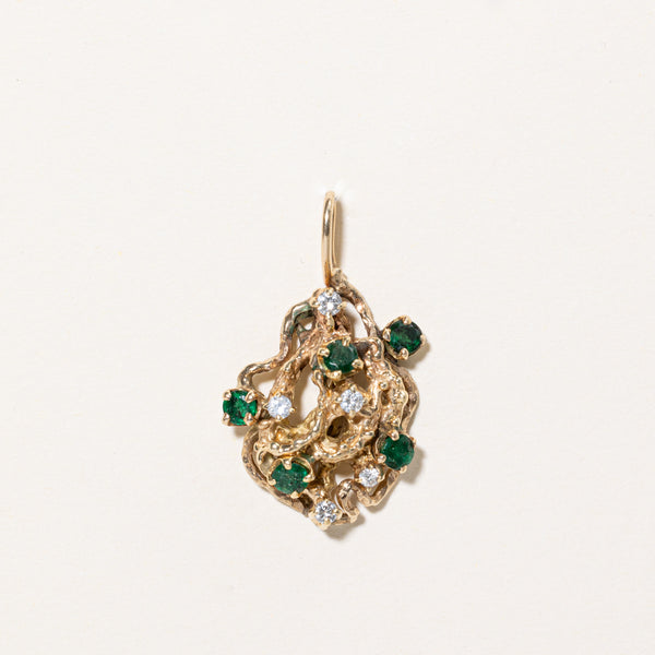 Emerald & Diamond Pendant | 0.70ctw, 0.22ctw |