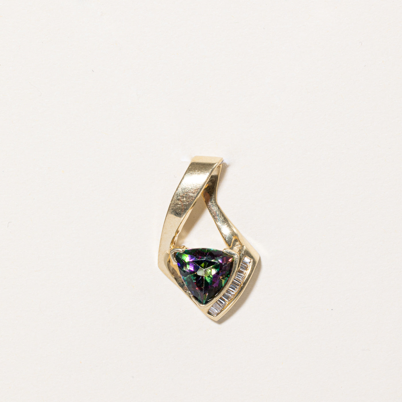 Mystic Topaz & Diamond Pendant | 3.00ct, 0.07ctw |