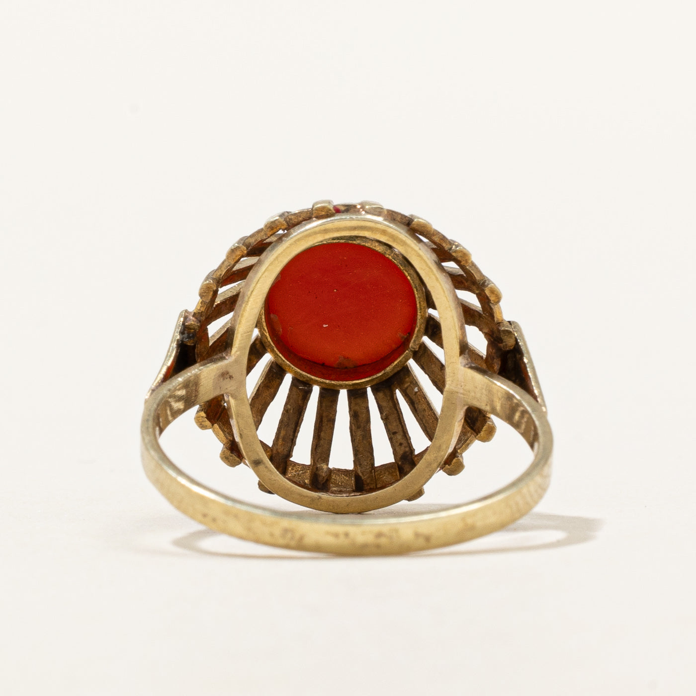 High Set Coral Ring | 1.39ct | SZ 7 |