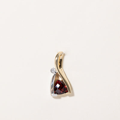 Garnet & Diamond Pendant | 2.25ct, 0.04ct |
