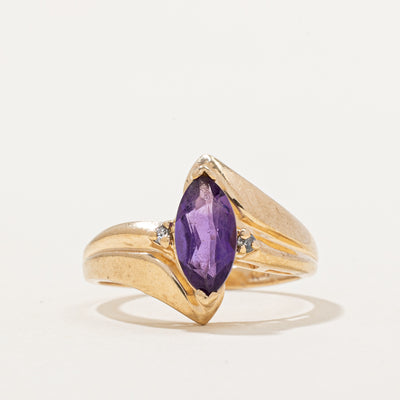 Amethyst & Diamond Ring | 0.67ct, 0.02ctw | SZ 6 |