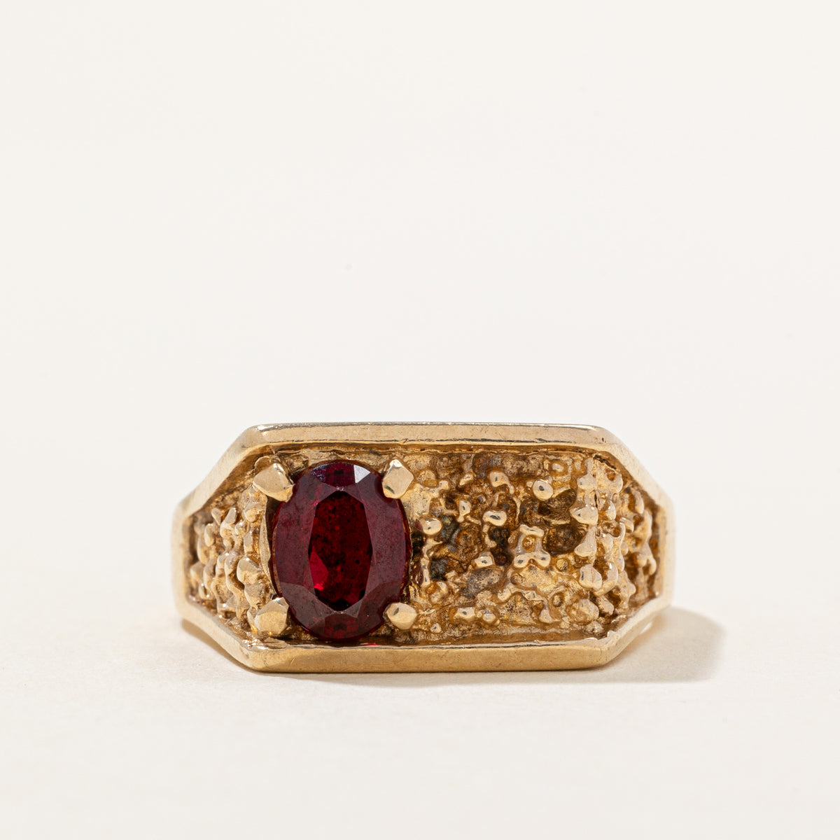 Synthetic Ruby Cocktail Ring | 1.65ct | SZ 9.5