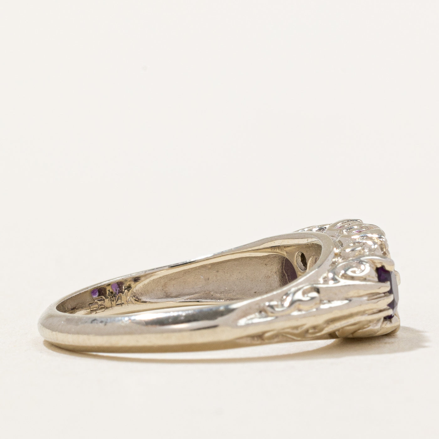 Amethyst & Diamond Cocktail Ring | 0.50ctw, 0.08ctw | SZ 5.25 |