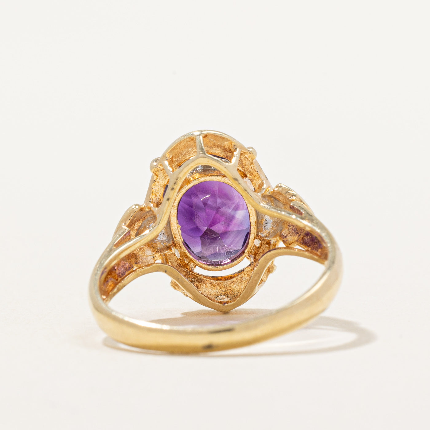 Amethyst & Diamond Cocktail Ring | 2.40ct, 0.02ctw | SZ 6.5 |