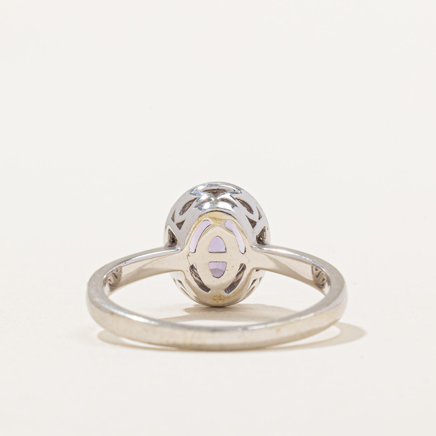 Amethyst & Diamond Halo Ring | 1.50ct, 0.30ctw | SZ 8.25 |