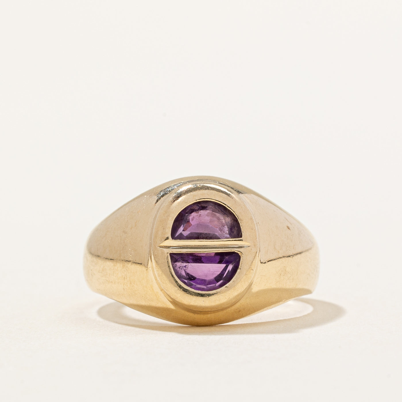 Amethyst Half Moon Ring | 1.42ctw | SZ 7.25 |