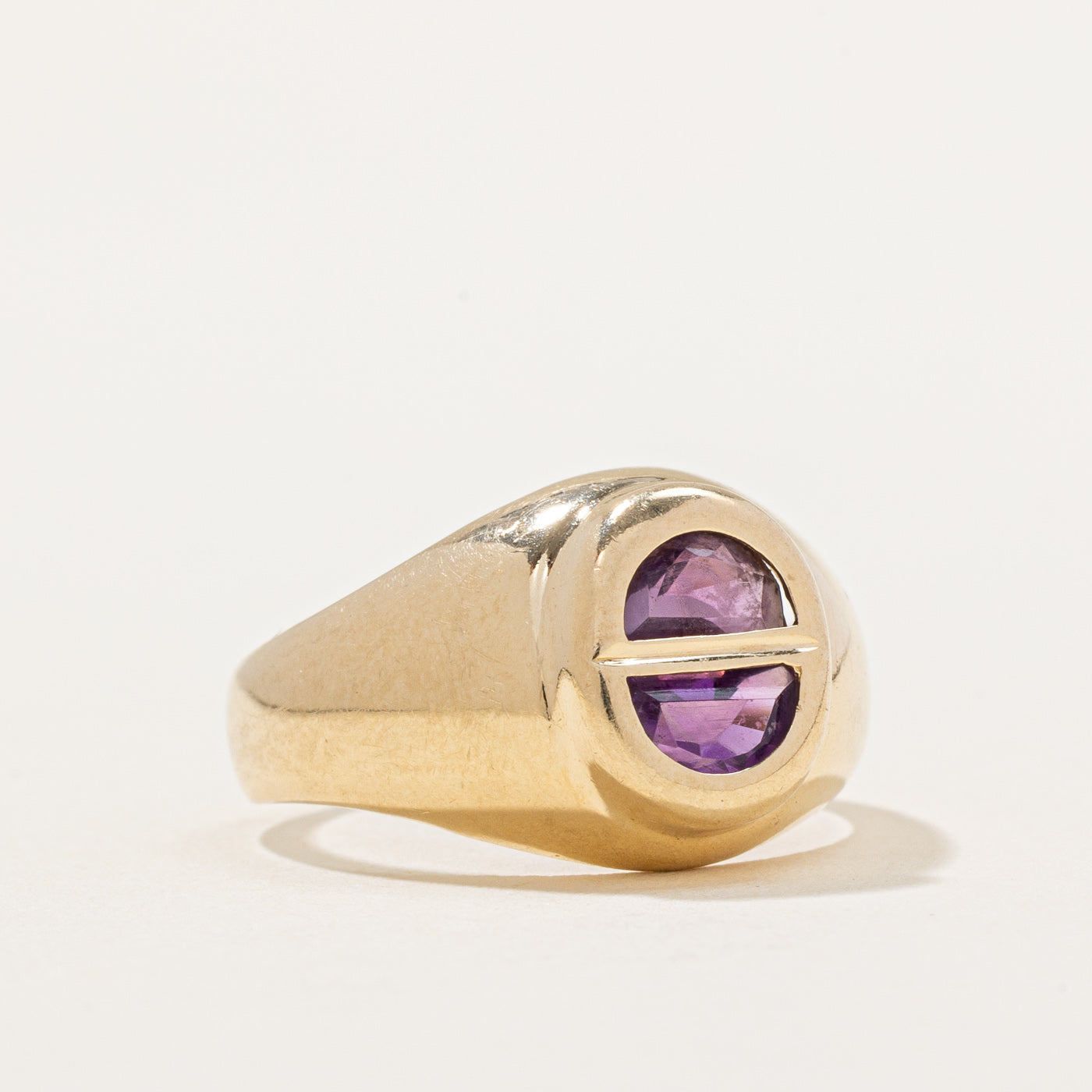 Amethyst Half Moon Ring | 1.42ctw | SZ 7.25 |