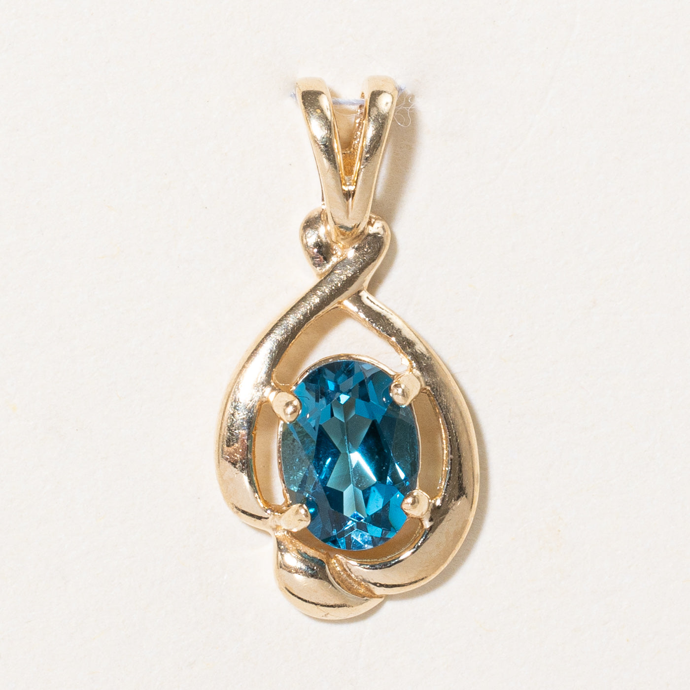 Pendentif en topaze bleue | 1,00 ct | 