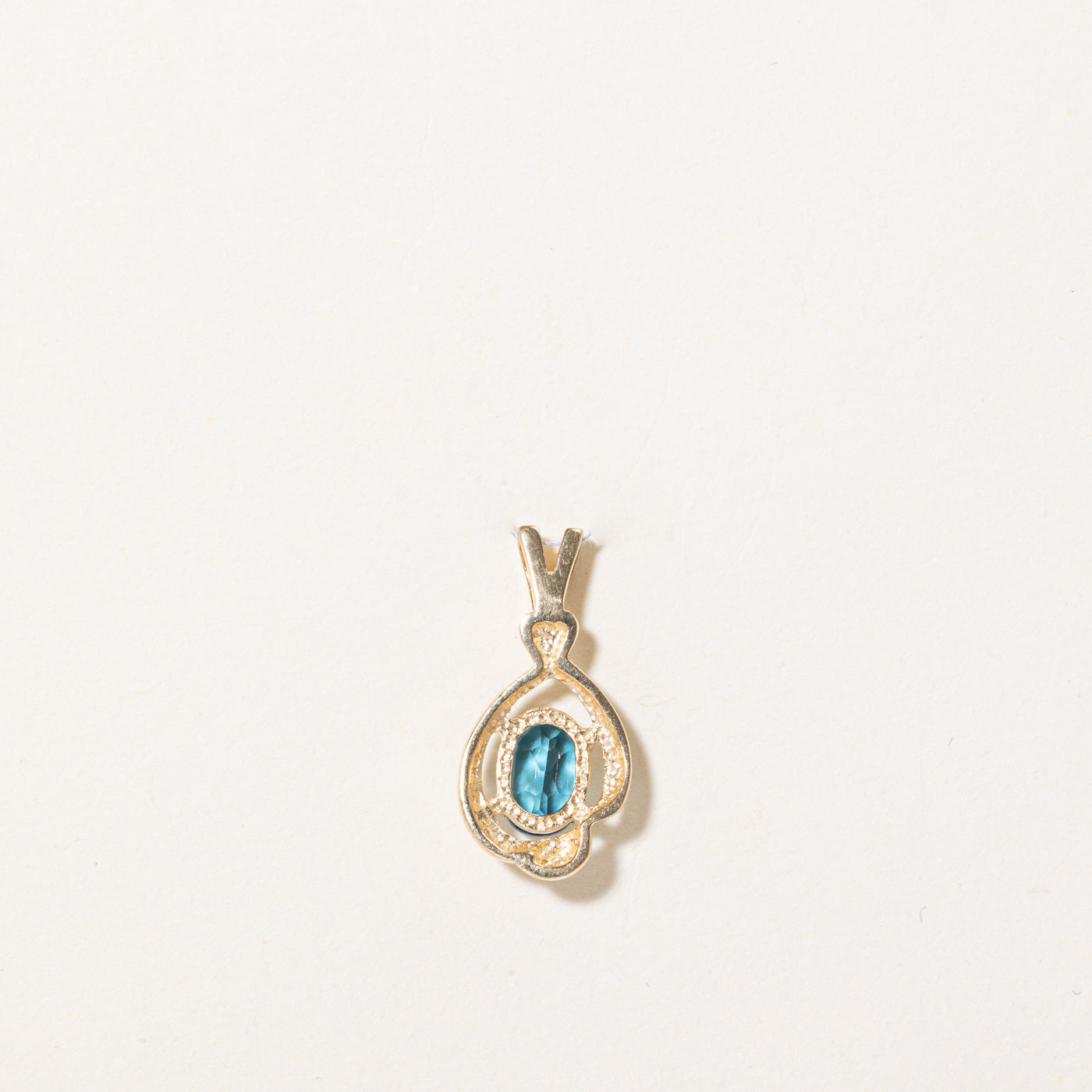 Pendentif en topaze bleue | 1,00 ct | 
