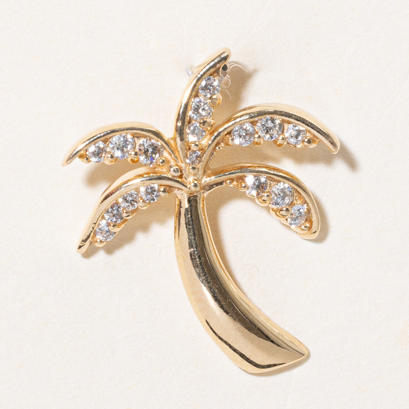 Pendentif palmier en diamants | 0,22 ct | 