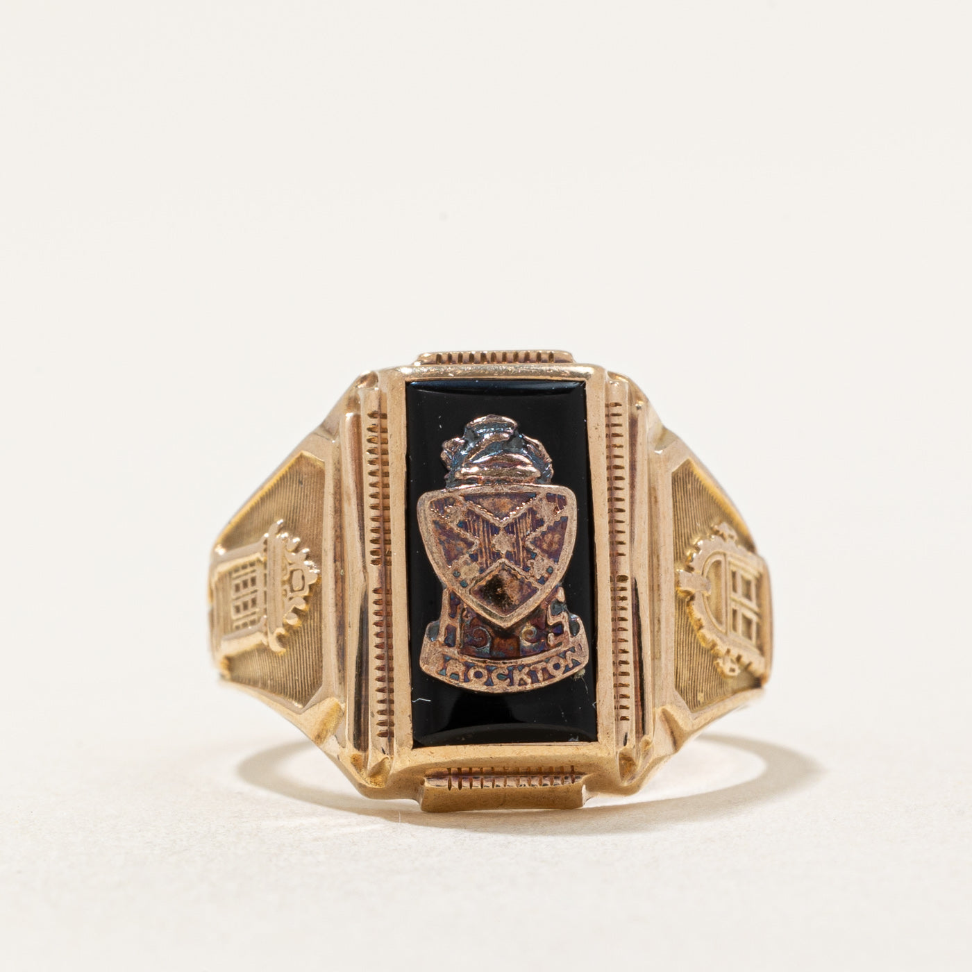 1960 Brockton Black Onyx Ring | 1.50ct | SZ 6 |