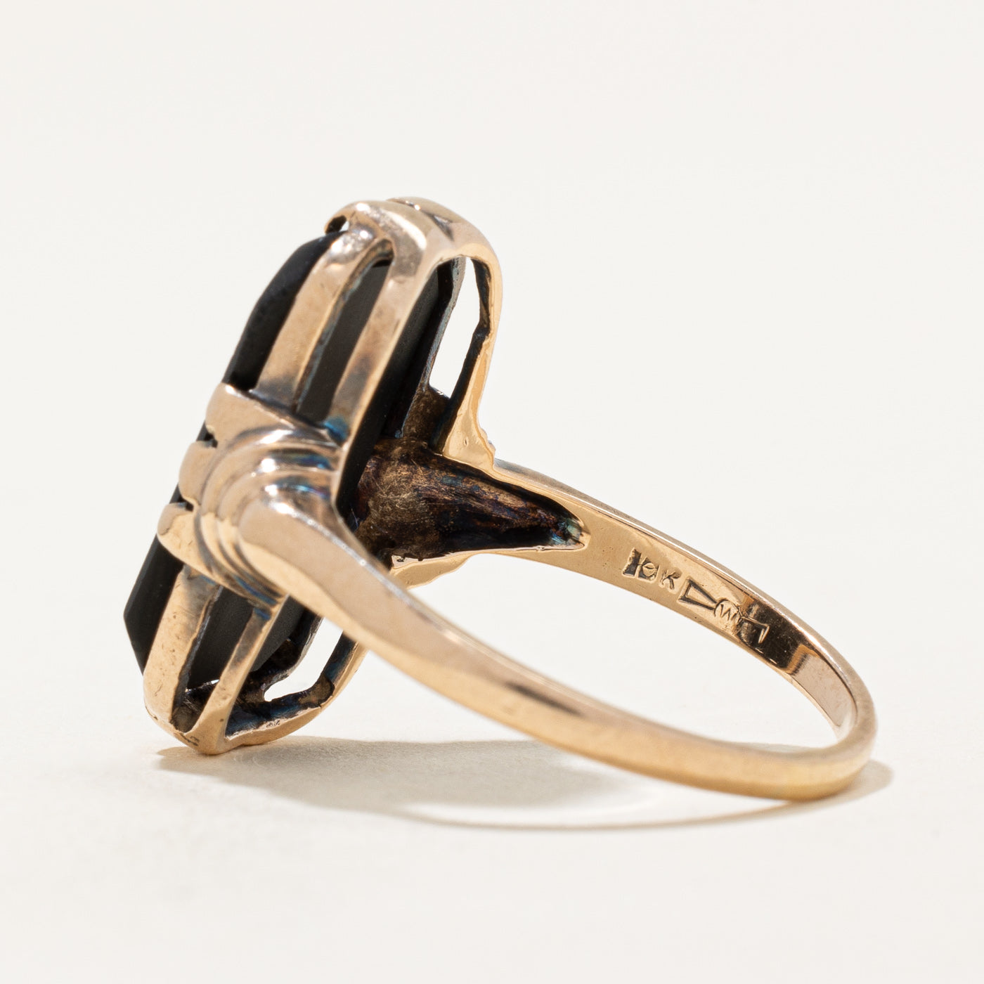 Black Onyx Cocktail Ring | 4.50ct | SZ 7.75 |