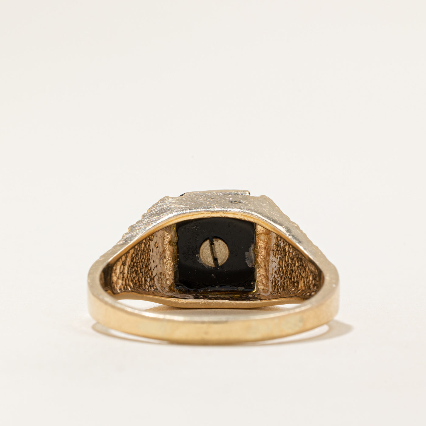 Black Onyx Free Masons Ring | 3.60ct | SZ 14 |