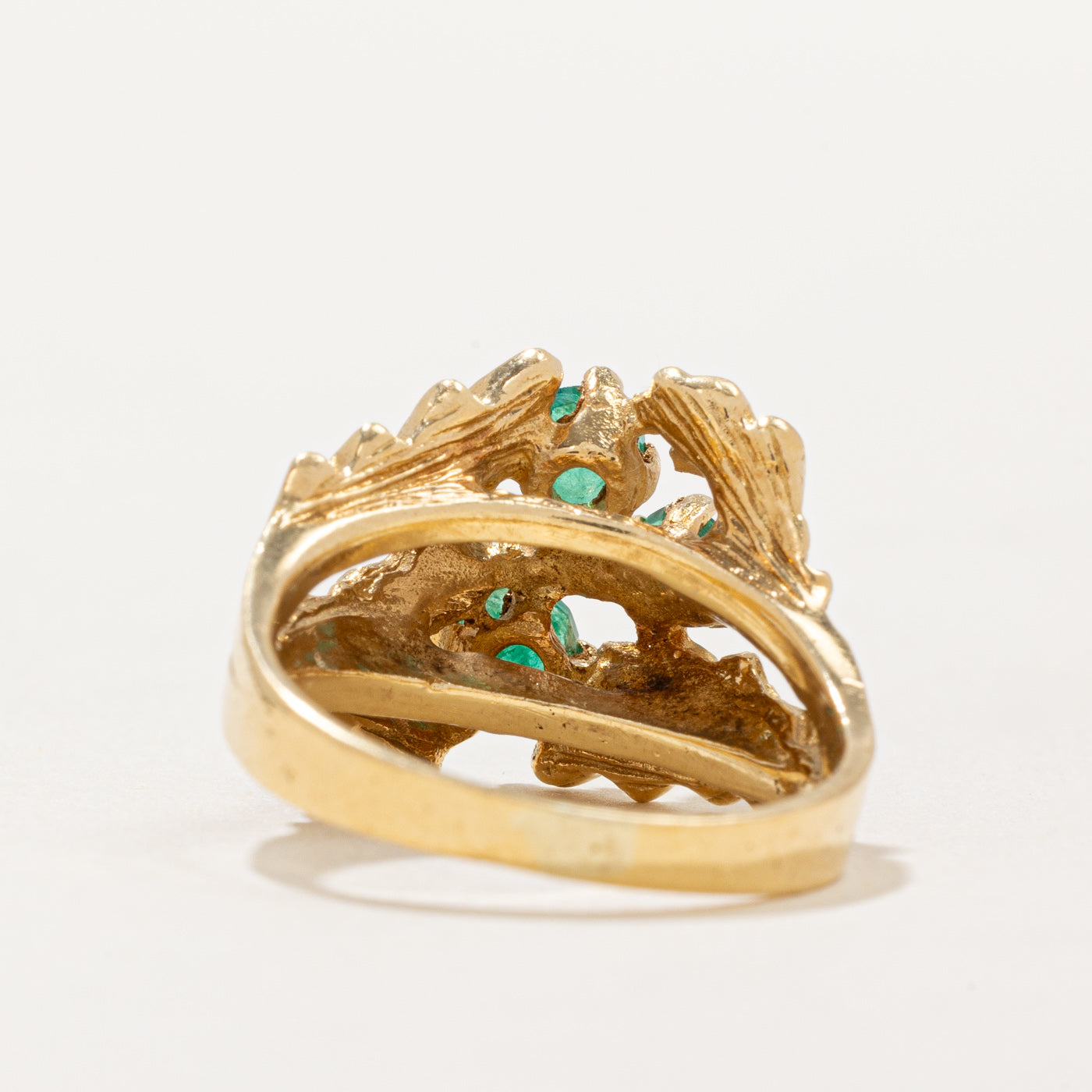 Emerald Cluster Cocktail Ring | 0.50ctw | SZ 6.25 |