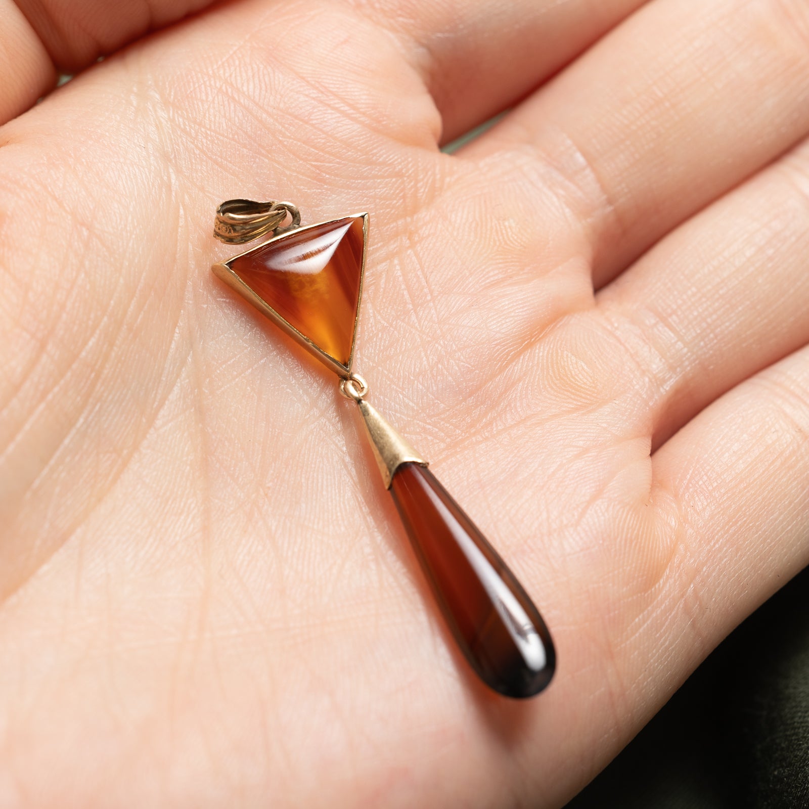 Pendentif goutte en agate | 6,00 ct | 