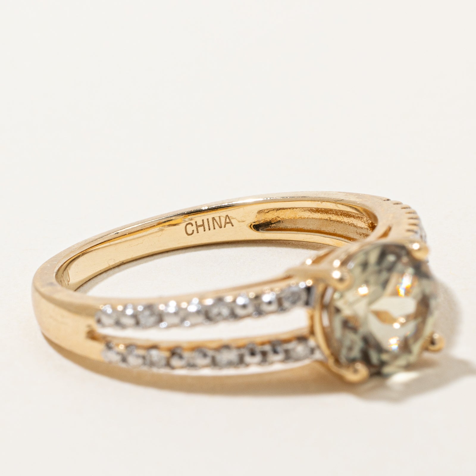 Zultanite & Diamond Open Shank Ring | 1.30ct, 0.06ctw | SZ 7 |