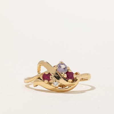 Scattered Multi Gemstone Rings | 0.25ctw, 0.02ct | SZ 6.75 |