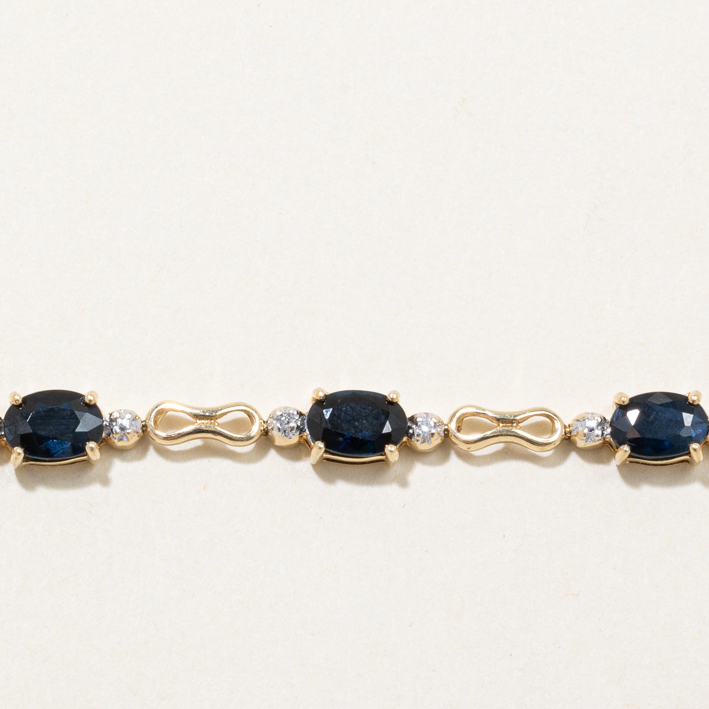 Sapphire & Diamond Bracelet | 0.50ctw, 0.05ctw | 7.5" |