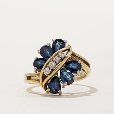 Sapphire & Diamond Cocktail Ring | 1.00ctw, 0.10ctw | SZ 6.5 |