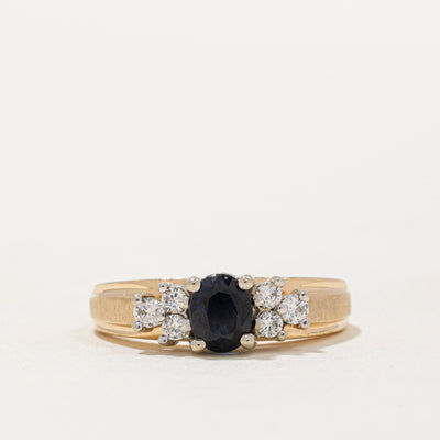 Sapphire & Diamond Cocktail Ring | 0.60ct, 0.24ctw | SZ 6 |