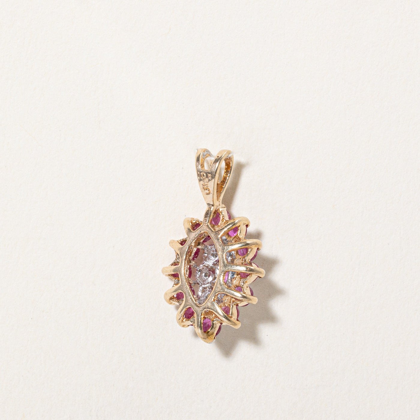 Ruby & Diamond Pendant | 0.55ctw, 0.04ctw |