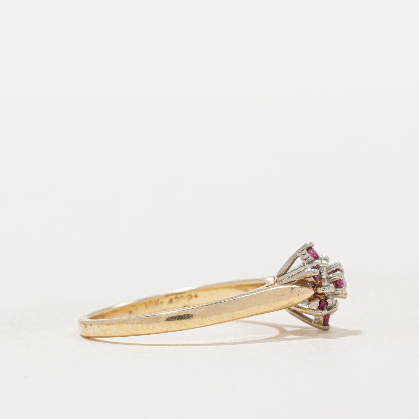 Ruby & Diamond Ring | 0.13ctw, 0.06ctw | SZ 6.75 |