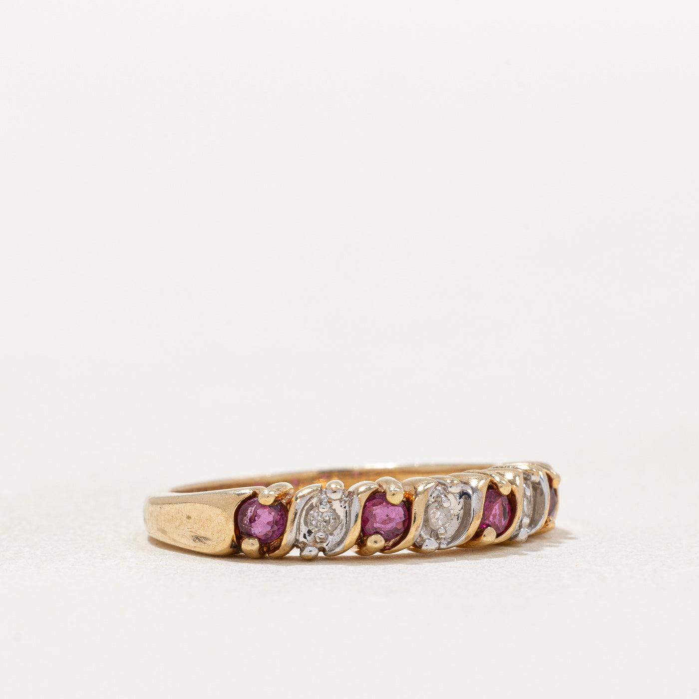 Ruby & Diamond Ring | 0.10ctw, 0.02ctw | SZ 3.75 |