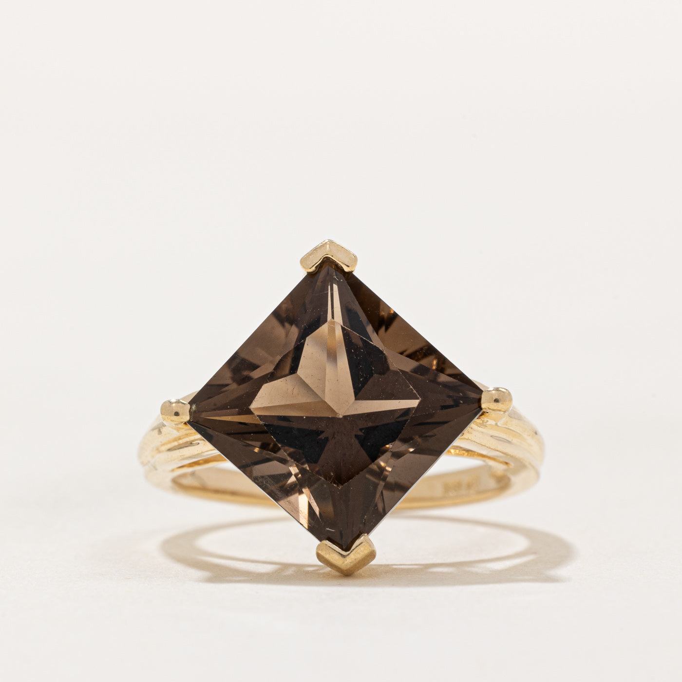 Smoky Quartz Cocktail Ring | 5.50ct | SZ 7.25 |
