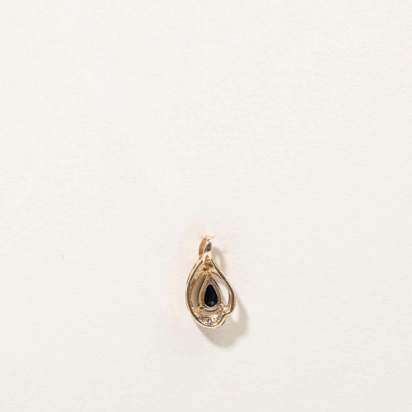 Sapphire & Diamond Pendant | 0.50ct, 0.02ctw |