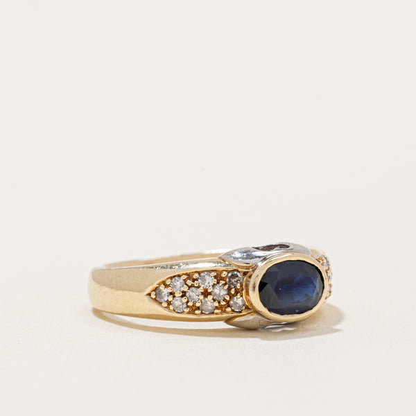 Sapphire & Diamond Cocktail Ring | 1.00ct, 0.18ctw | SZ 6.5 |