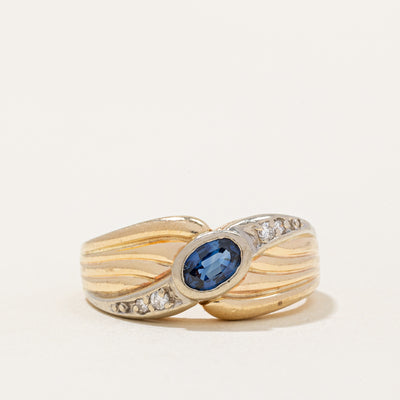 Sapphire & Diamond Waterfall Ring | 0.50ct, 0.06ctw | SZ 7.75 |