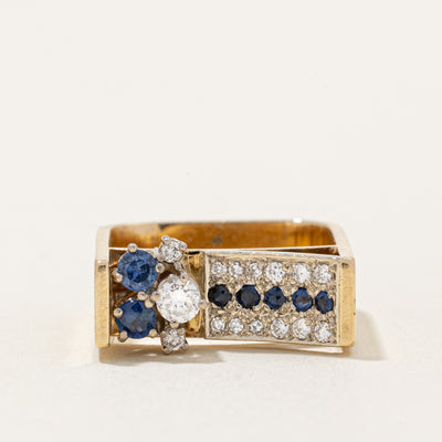Sapphire & Diamond Cocktail Ring | 0.42ctw, 0.36ctw | SZ 6.75 |