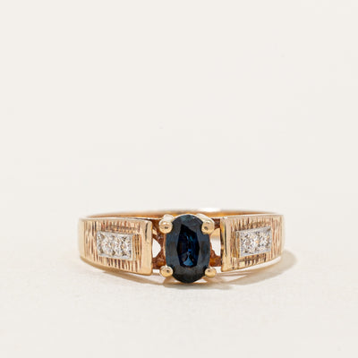 Sapphire & Diamond Ring | 0.50ct, 0.09ctw | SZ 7 |
