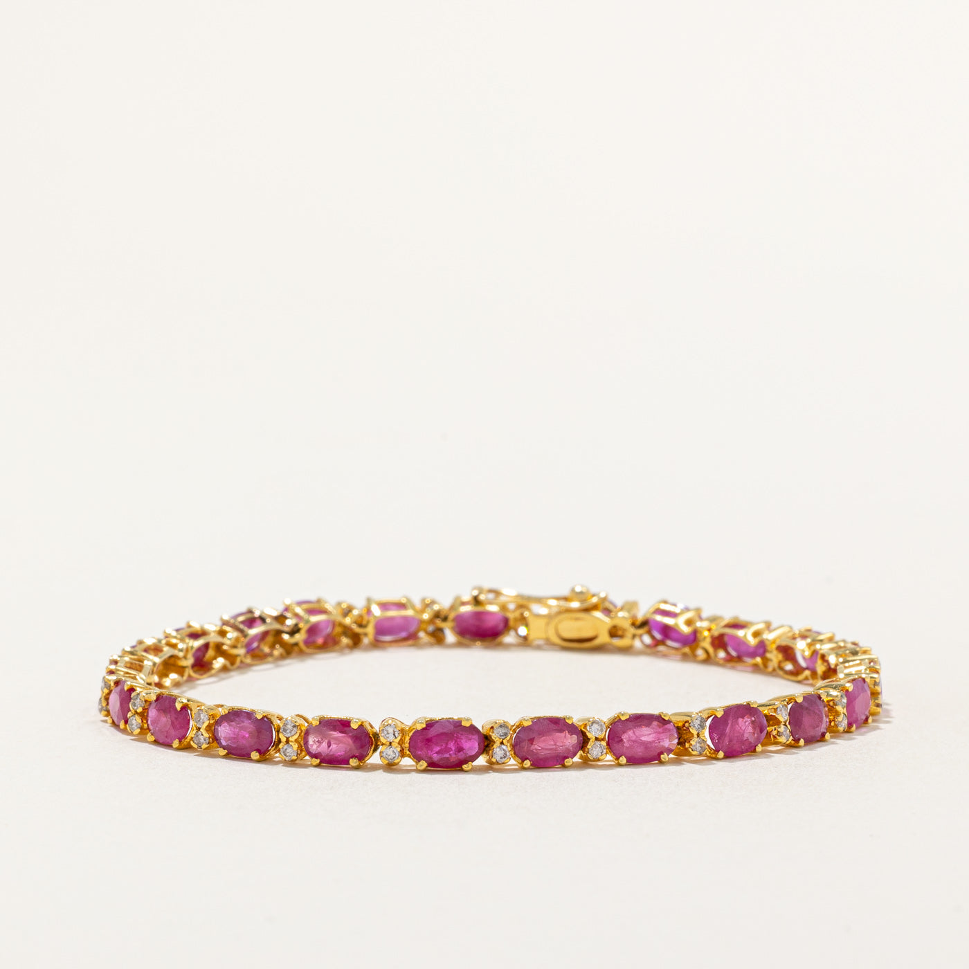 Ruby & Diamond Bracelet | 11.50ctw, 0.92ctw | 7" |